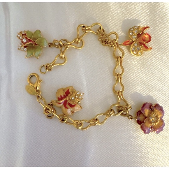 Nolan Miller Jewelry - Nolan Miller Orchid Charm Bracelet